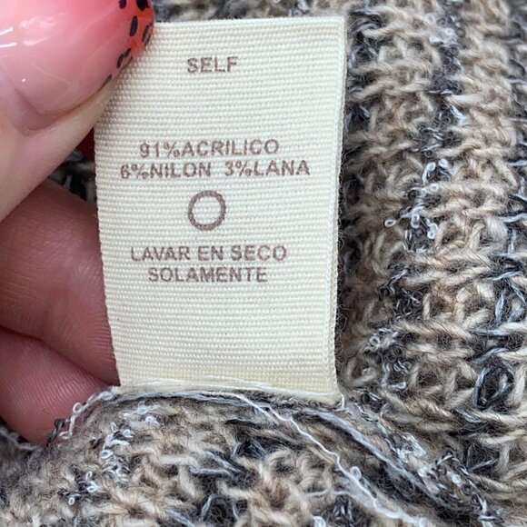 Hem & Thread Tan w/ Black & White Strips Sweater - Picture 6 of 6